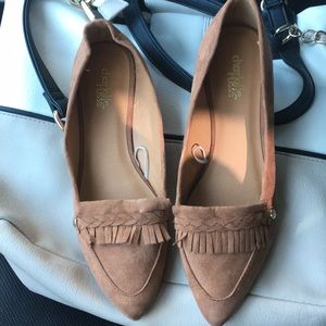 Charlotte Russe Tan Suede Flats